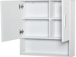 Clearance Kleankin Armario con espejo 54x15.2x55.3 cm Blanco