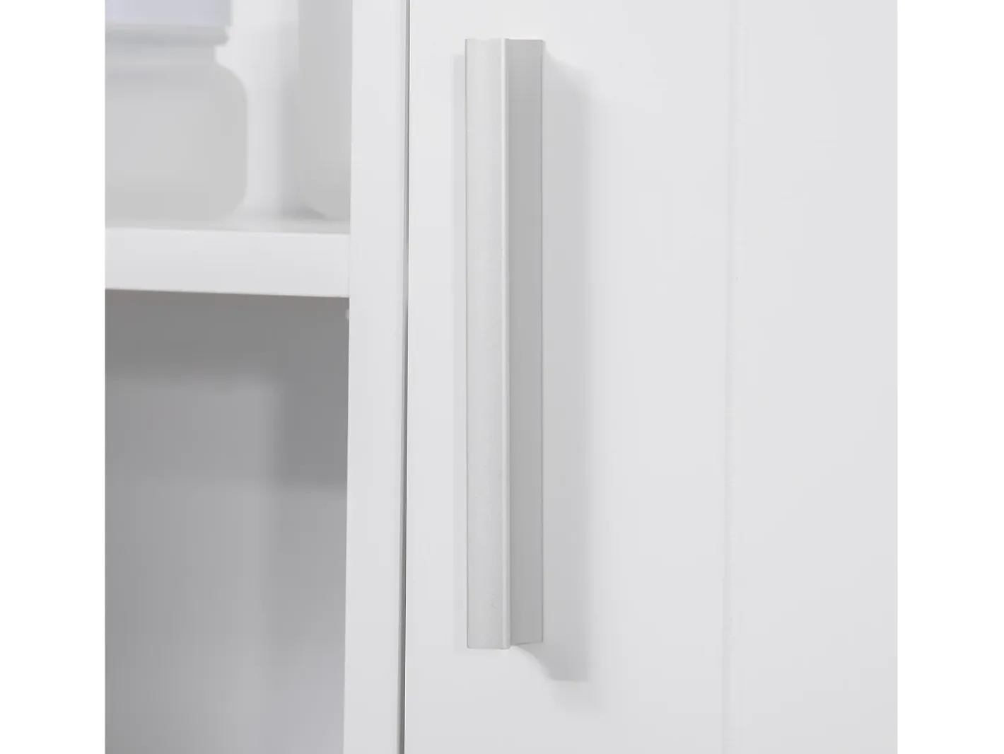 Clearance Kleankin Armario con espejo 54x15.2x55.3 cm Blanco