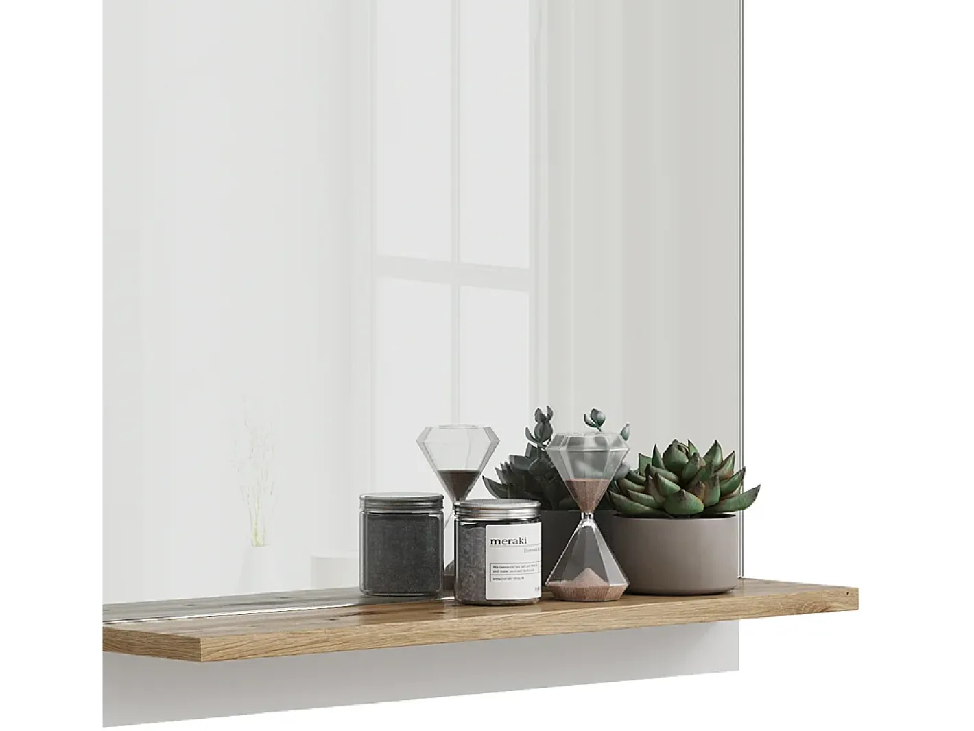 Vicco Armario con espejo para baño /artesano 60x14x67 marelle Blanco Sale