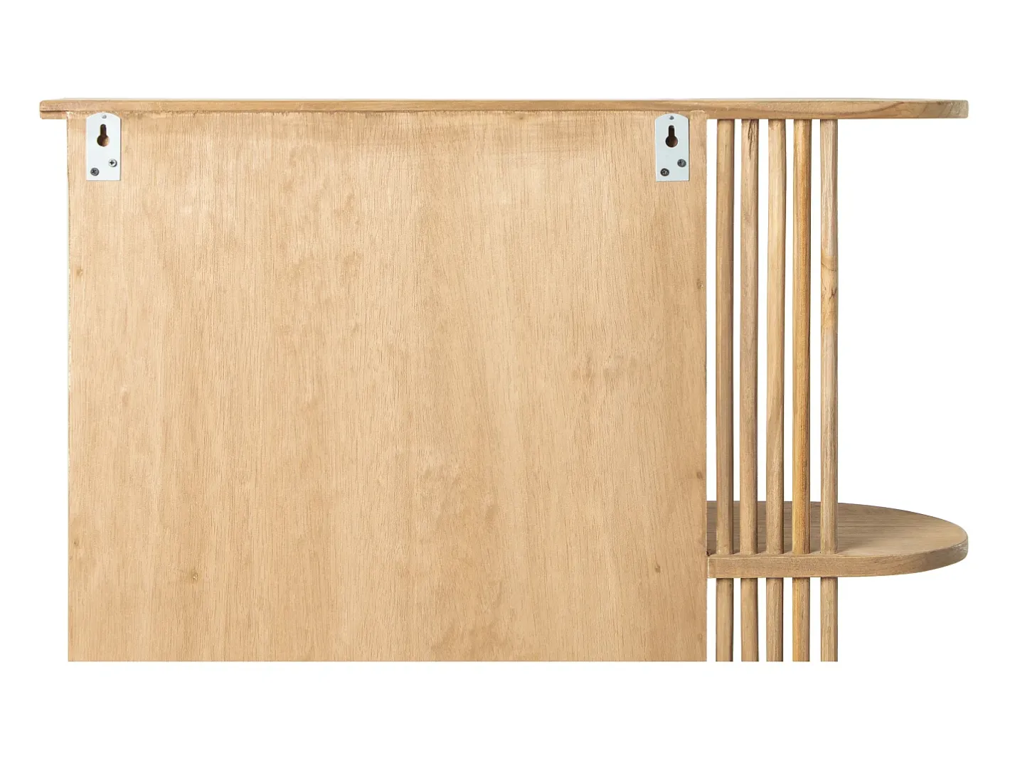 Sale OZAIA Armario de baño de pared de teca con espejo - Ancho 65 x Prof. 20 x Alt. 65 cm - CIMAHI Color natural claro