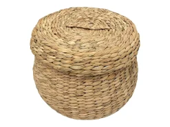 Sale Les Tendances ARONA opbergmand met deksel – Natuurlijk riet Beige