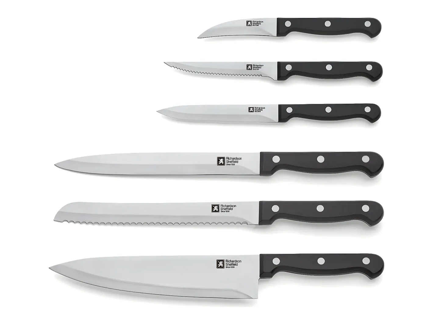 Richardson Sheffield Cubierto-Artisan - Bloque de 6 cuchillos Negro