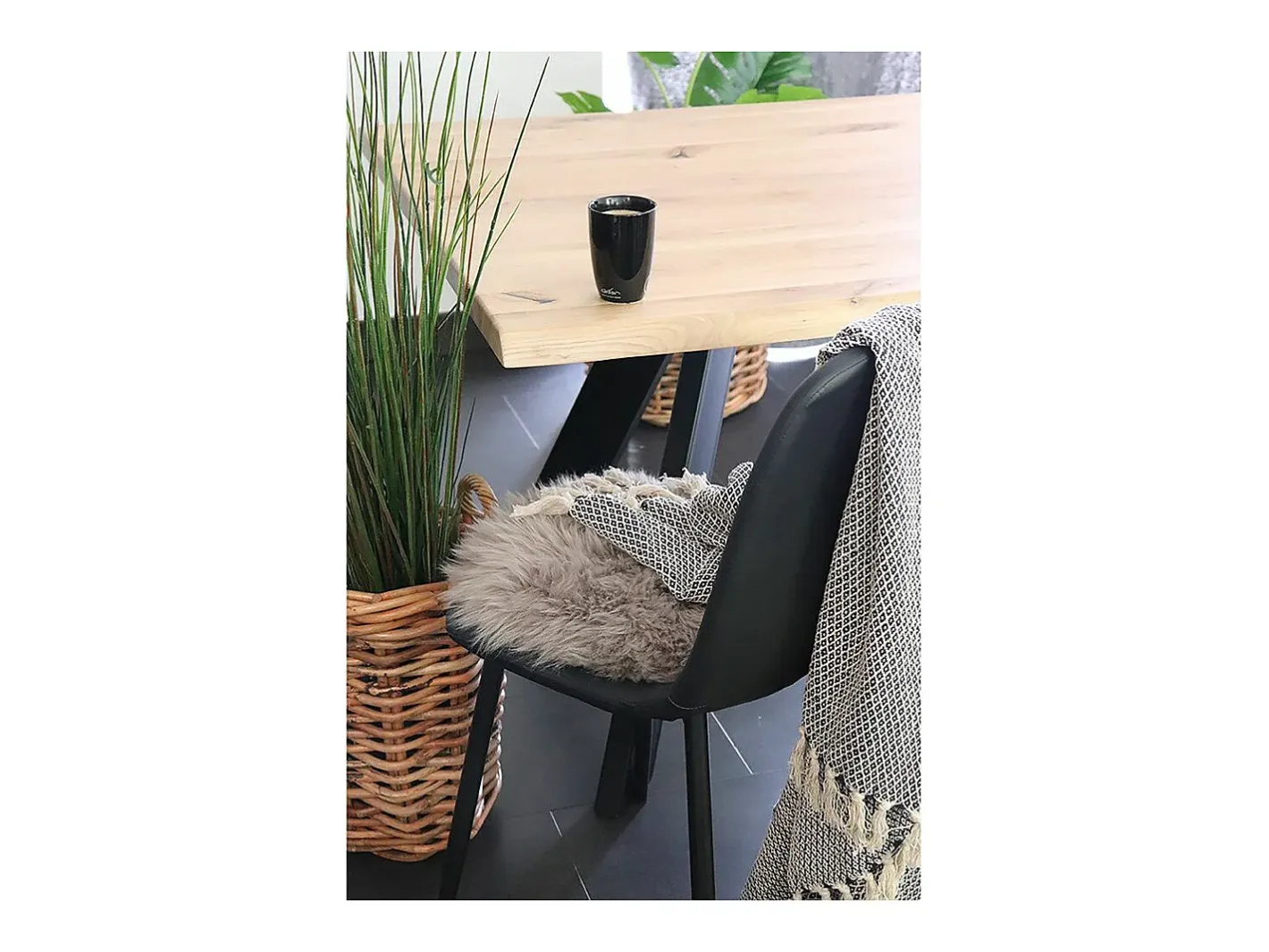 Asiento de piel de cordero marrón Ø 35 cm Marru00f3n Clearance