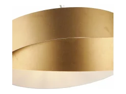 Astro - Lámpara colgante blanca con decoración y oro antiguo, cable de acero ajustable, 2 luces Ø46 cm Dorado New