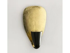 Les Tendances Aura aplique de metal negro y H 44 cm Dorado Best