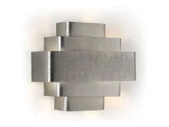 Les Tendances Aplique Para Pared-Aura aplique moderno de metal H 29 cm Gris