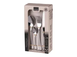 Amefa Cubierto-Baguette 2.5 - Cubertería 24 piezas Plateado