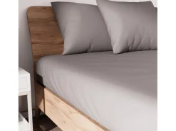 Soleil d'ocre Bajera ajustable de algodón 140x190 cm JERSEY Gris Hot