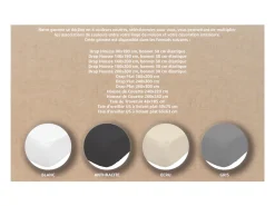 Soleil d'ocre Ropa De Cama-Bajera ajustable de algodón 160x200 cm PERCALE Gris