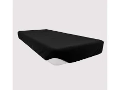 Soleil d'ocre Bajera ajustable de algodón 160x200 cm JERSEY Negro Hot