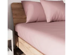 Outlet Soleil d'ocre Bajera ajustable de algodón 90x190 cm JERSEY viejo Rosa
