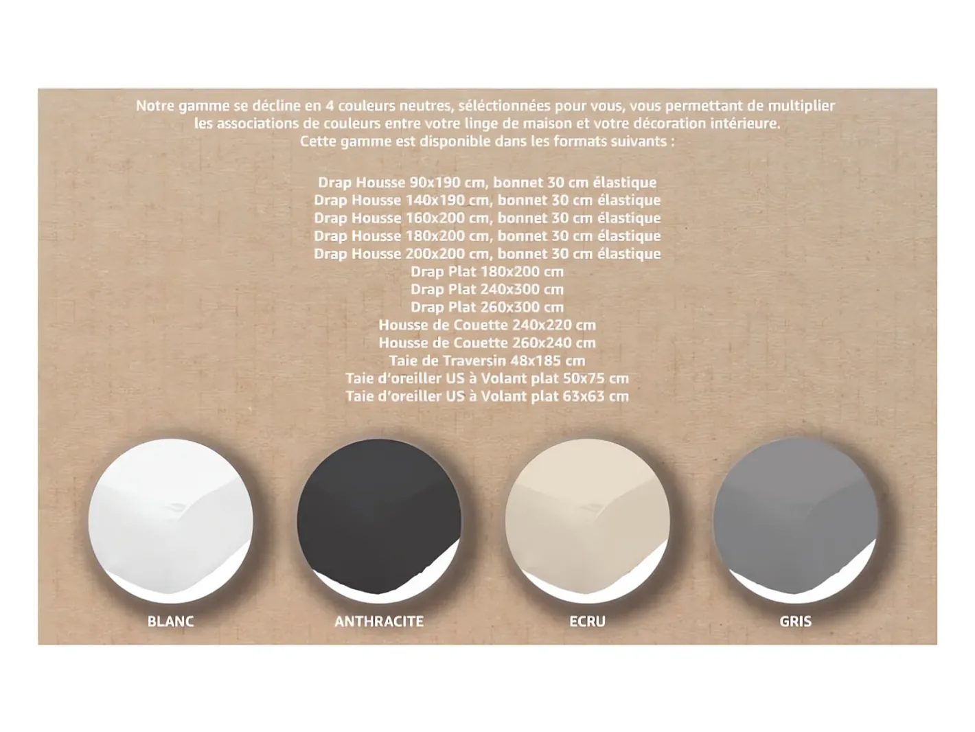 Soleil d'ocre Ropa De Cama-Bajera ajustable de algodón 90x190 cm PERCALE antracita Gris antracita