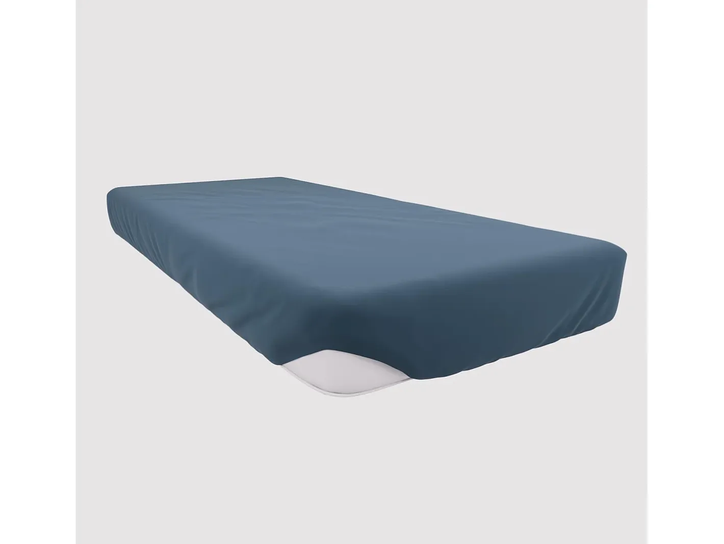 Outlet Soleil d'ocre Bajera ajustable de algodón 160x200 cm JERSEY Azul