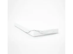 Soleil d'ocre Ropa De Cama-Bajera ajustable de algodón 57 hilos 140x200 cm LISO Blanco