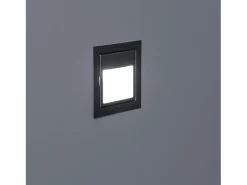 Ledkia Iluminación Exterior-Baliza de Pared LED 1.5W Empotrable Acero Larry 5000K Blanco Frío Plateado