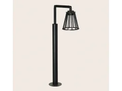Ledkia Iluminación Exterior-Baliza de Pie Exterior LED 6W 95cm Aluminio Bradda Negro