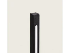 Ledkia Baliza de Pie Exterior LED 12-24W 80-160 cm Superficie Calax 800 mm Negro Sale