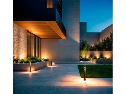 Ledkia Baliza de Pie Exterior LED 6W 60cm Aluminio Cashel Negro