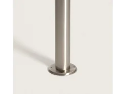 Ledkia Baliza de Pie Exterior Solar LED 1,5W 50cm Acero Inoxidable con Sensor de Movimiento Ashier Plateado Sale
