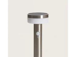 Ledkia Baliza de Pie Exterior Solar LED 1,5W 50cm Acero Inoxidable con Sensor de Movimiento Ashier Plateado Sale