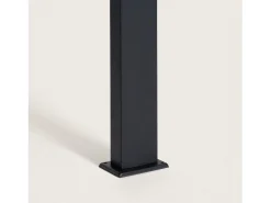 Ledkia Baliza de Pie Exterior Solar LED 4W 50cm Aluminio con Sensor de Movimiento Bran Negro Sale