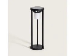Ledkia Baliza de Pie Exterior Solar LED 2W 40cm Aluminio con Sensor de Movimiento Eneko Negro Online