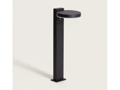 Ledkia Iluminación Exterior-Baliza de Pie Exterior Solar LED 5W 50cm Aluminio con Sensor de Movimiento Aris Negro