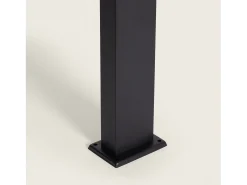 Ledkia Iluminación Exterior-Baliza de Pie Exterior Solar LED 5W 50cm Aluminio con Sensor de Movimiento Aris Negro