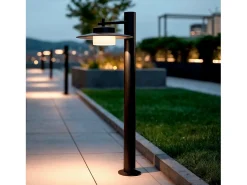 Best Ledkia Baliza de Pie LED Exterior 6W Aluminio 75cm Kaepp Negro