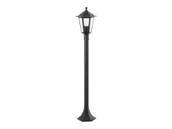Sale Baliza exterior Carleen negra - metal/vidrio - E27 máx. 60 W - IP44 Negro