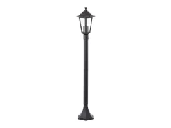 Sale Baliza exterior Carleen negra - metal/vidrio - E27 máx. 60 W - IP44 Negro