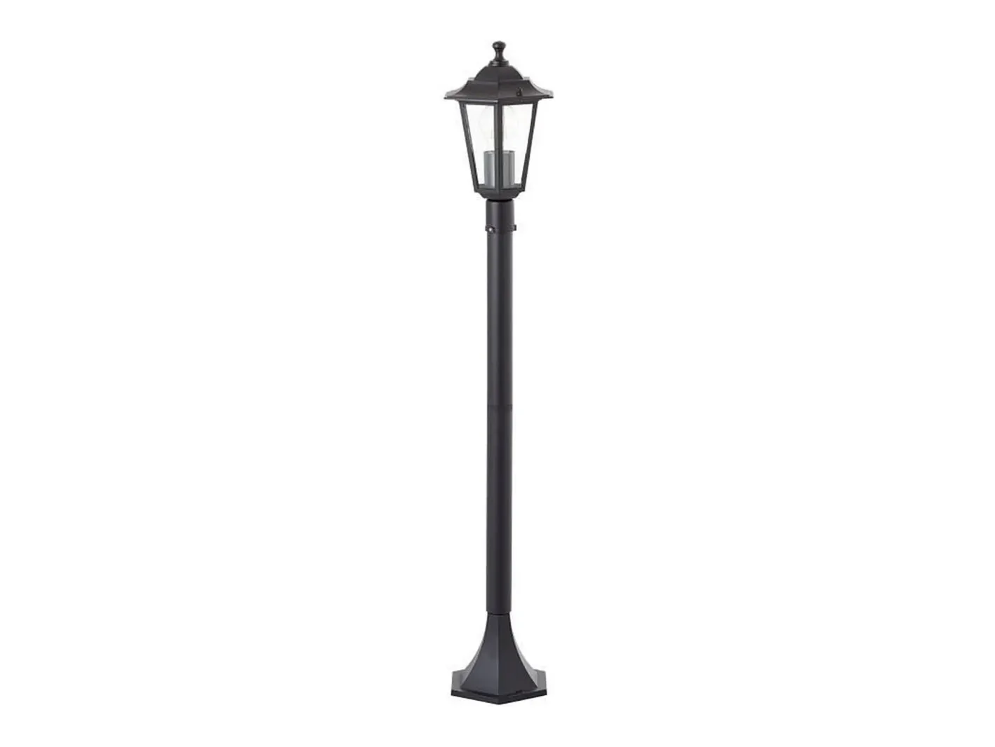 Sale Baliza exterior Carleen negra - metal/vidrio - E27 máx. 60 W - IP44 Negro