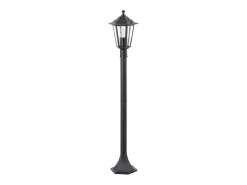Sale Baliza exterior Carleen negra - metal/vidrio - E27 máx. 60 W - IP44 Negro