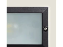 Ledkia Baliza Exterior Empotrable Pared para Bombilla E27 Negro Outlet