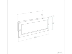 Ledkia Baliza Exterior Empotrable Pared para Bombilla E27 Negro Outlet
