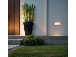 Ledkia Baliza Exterior Empotrable Pared para Bombilla E27 Negro Outlet