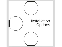 Baliza exterior GLOU estilo moderno y versátil - D. ø40 cm - E27 15W - cable 2 mts - IP44 - esfera opal de bayoneta - exterior - poliamida y Negro Discount