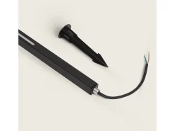 Ledkia Baliza Exterior LED 12-24W 80-160 cm con Pincho Calax 1600 mm Negro Clearance