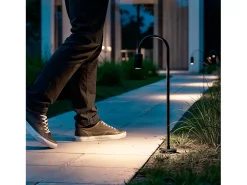 New Ledkia Baliza Exterior LED 6W 60 cm Superficie Garmil Mate Negro