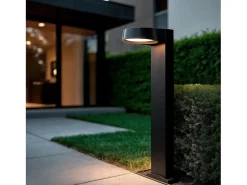 Ledkia Iluminación Exterior-Baliza Exterior LED 12W Aluminio Chupny Negro