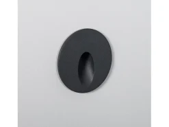 Ledkia Baliza Exterior LED 3W Empotrable Pared Circular Boiler 2700K Blanco Cálido Gris New