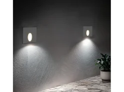 Best Ledkia Baliza Exterior LED 3W Empotrable Pared Cuadrado Ellis 2700K Cálido Blanco