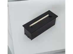Ledkia Baliza Exterior LED 7W Empotrable Pared Rectangular Groult 2700K Blanco Cálido Negro