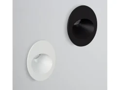 Ledkia Baliza Exterior LED 3W Empotrable Pared Circular Coney 4000K Blanco Neutro Negro Sale