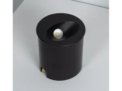 Ledkia Baliza Exterior LED 3W Empotrable Pared Circular Coney 4000K Blanco Neutro Negro Sale