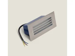 Outlet Ledkia Baliza Exterior LED 4W Empotrable Pared Morgan 4000K Blanco Neutro Plateado