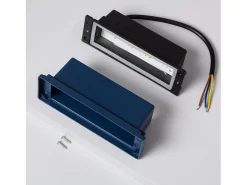 Outlet Ledkia Baliza Exterior LED 4W Empotrable Pared Morgan 4000K Blanco Neutro Plateado