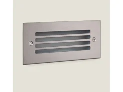 Outlet Ledkia Baliza Exterior LED 4W Empotrable Pared Morgan 4000K Blanco Neutro Plateado