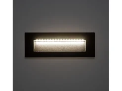 Best Ledkia Baliza Exterior LED 7W Empotrable Pared Rectangular Groult 4000K Blanco Neutro Negro