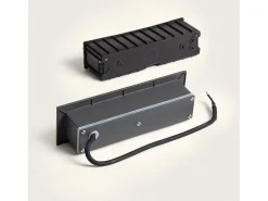 Ledkia Iluminación Exterior-Baliza Exterior LED 3W Empotrable Pared Antracita Path Antracita Transparente